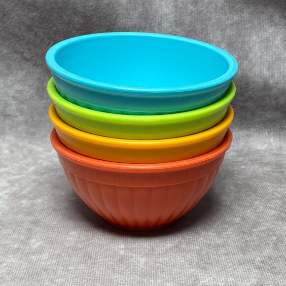 Nordic Ware Prep N Serve Mini Bowls Bright Colors Set Of 4 8 Oz BPA Free USA - Picture 2 of 7